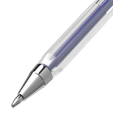 Ручка шариковая синяя "M-500 CLASSIC", корпус прозрачный, узел 0,7мм, линия 0,35мм, BRAUBERG
