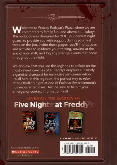 Five Nights at Freddys. Survival Logbook