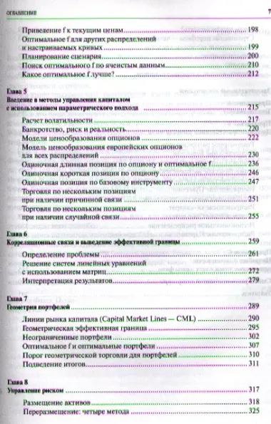 Математика управления капиталом