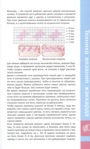 Очаровательные узоры спицами. Жаккард