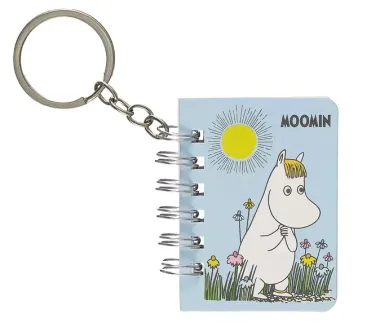 Блокнот А7 40л "Moomin" евроспираль, эласт.держатель