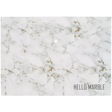 Папка-конверт А4 на кнопке "Hello Marble"