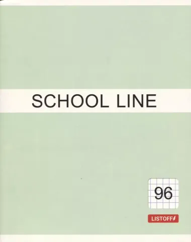 Тетрадь в клетку Listoff, Basic line, 96 листов, в ассортименте