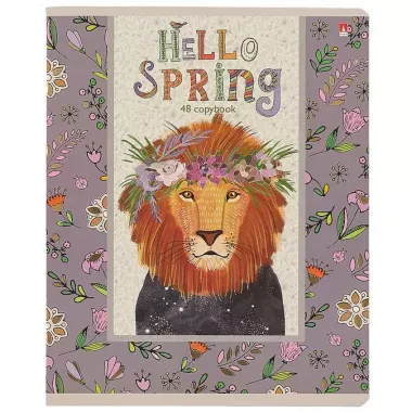 Тетрадь в клетку Альт, Hello spring, 48 листов, в ассортименте