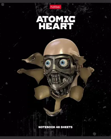 Тетрадь в клетку Hatber, "Atomic Heart 3", 48 листов, в ассортименте