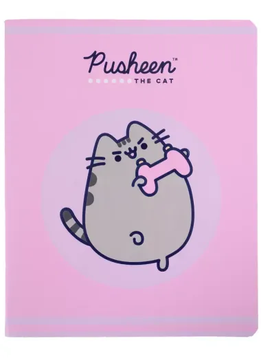 Тетрадь в клетку Pusheen, 48 листов, в ассортименте