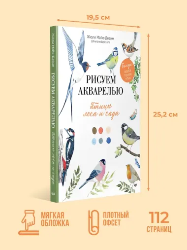 Рисуем акварелью: птицы леса и сада