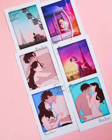 Конверт с набором мерча по романам 