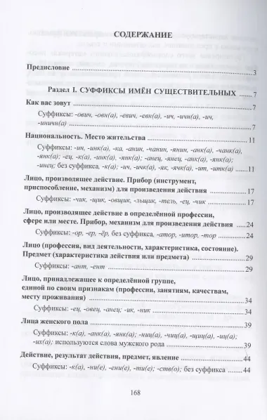 Суффиксы имен существительных в практике обучения иностранных учащихся русскому языку. Учебное пособие