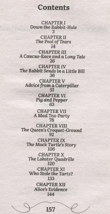 Alice’s adventures in Wonderland