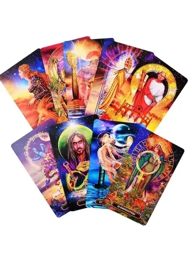 Королевское золоченое Таро. Мини (78 карт + руководство по гаданию)