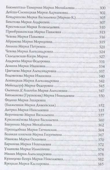 Имена женщин России.Мария