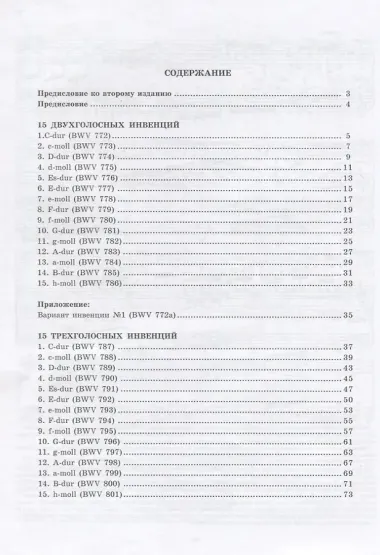 Инвенции для фортепиано (м) Бах