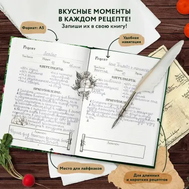 Неофициальная книга для записи рецептов Хоббитов