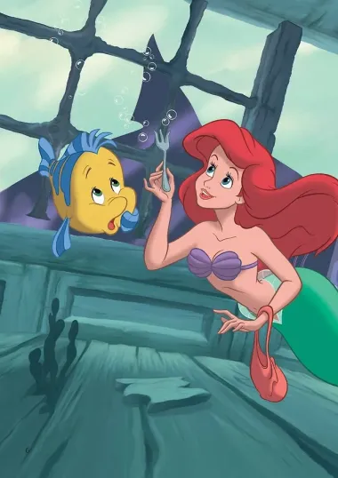 Русалочка. Между морем и землёй. Книга для чтения с цветными картинками