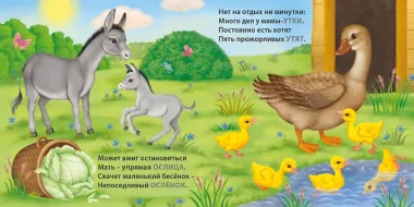 Мамы и малыши. Домашние животные. Загадки - рифмы