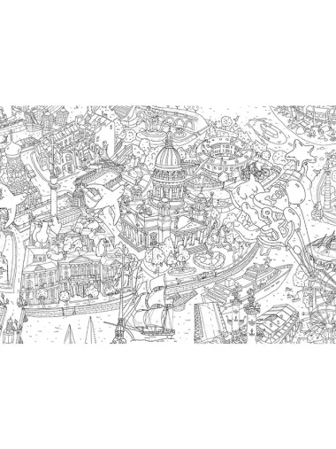 Гигантская раскраска «Санкт-Петербург», города Мира, формат А0
