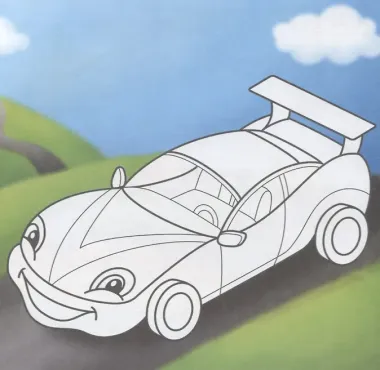 Машинки. Посмотри и раскрась