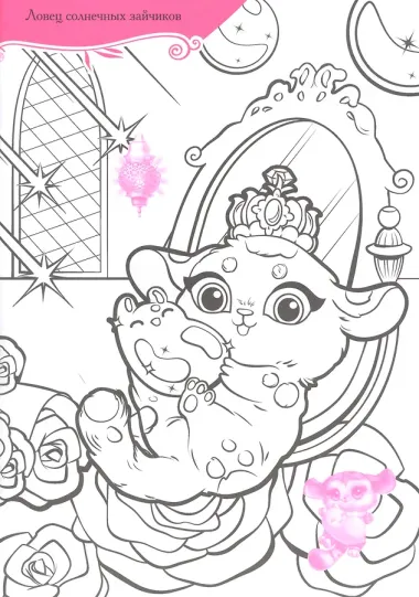 Принцессы и их удивительные питомцы. Раскраска с наклейками