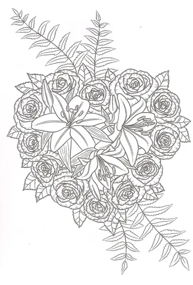 Цветочные фантазии. Лучшая раскраска