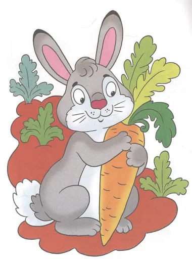 Кто что любит есть? Раскраска с подсказкой