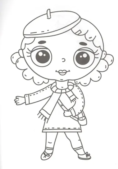 МОЯ РАСКРАСКА А4 чёрная. МИЛЫЕ ПОДРУГИ