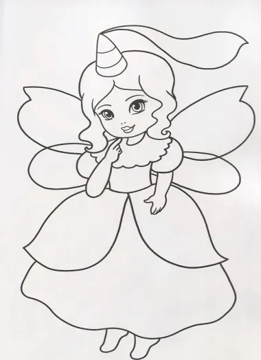 Волшебство цветочных фей. Посмотри и раскрась