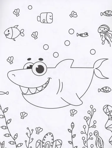 Раскраска с наклейками. Животные