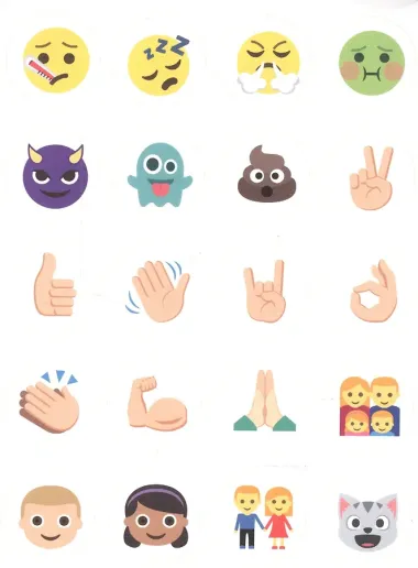 100 НАКЛЕЕК. СМАЙЛИКИ