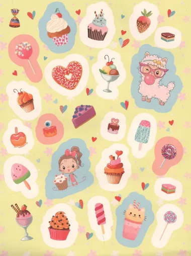 100 наклеек. Самые вкусные наклейки