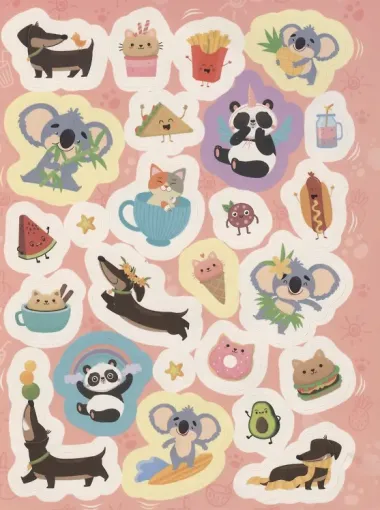 Самые забавные наклейки. 100 наклеек