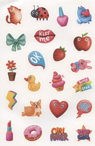 365 наклеек на каждый день. Для девочек