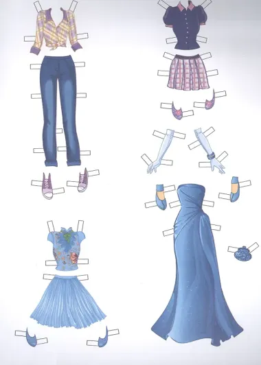 Иду на работу. Кукла-вырезалка