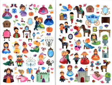 Переводные картинки. Принцессы и рыцари