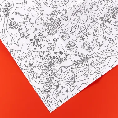 Зима в лесу. Раскраска-плакат