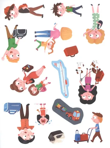 Аэропорт. Книжка-панорама с наклейками. Виммельбух