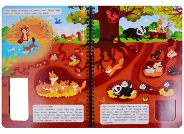 Что там под землей? Книжка на пружине