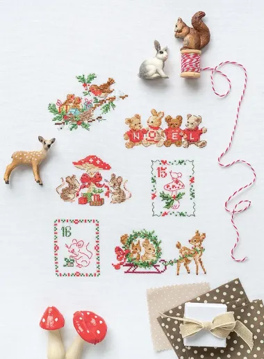 Французская вышивка крестом. Магия Рождества Вероник Ажинер. 20 крупных схем