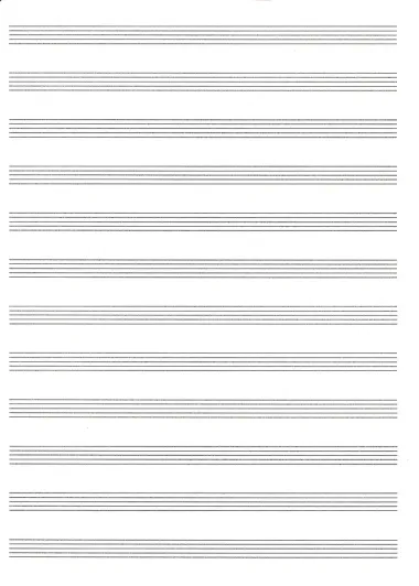 Тетрадь для нот Listoff, 