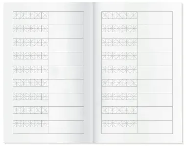 Тетрадь для записи иероглифов А6 32л 