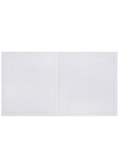 Книги для записей (евротетради) А5- (146х167), 120л. Интеграл. переплет,мат.ламинац. Форзацы – белые. Бумага – оф.60 г/м2, белая, клетка. Сшитый блок.