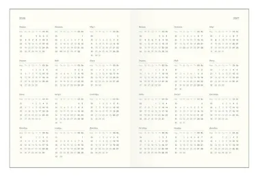 Еженедельник датированный 2026 год, А5, 88 листов, 190x250 мм 