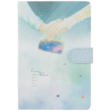 Блокнот с магнитной застежкой Планеты Colorful Planet (224стр) (13х19)