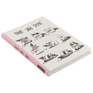 Блокнот «Hide and seek: енот», 192 страницы, А5