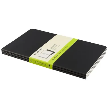 Книга для записей «Cahier Journal Large. Черная. 3 Шт», А5, 43 листов, картон, Moleskine