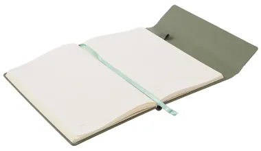 Книга для записей, А5, 100 листов, зеленая, на магните, Schiller