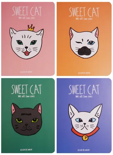 Записная книжка «Sweet cat», 24 листа, А6