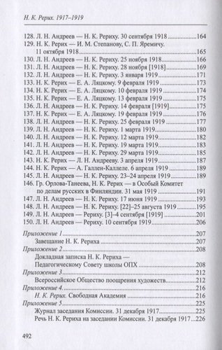 Н.К. Рерих. 1917-1919. Материалы к биографии