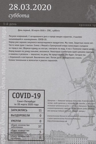 Хроники чумы (Covid-19): дневник