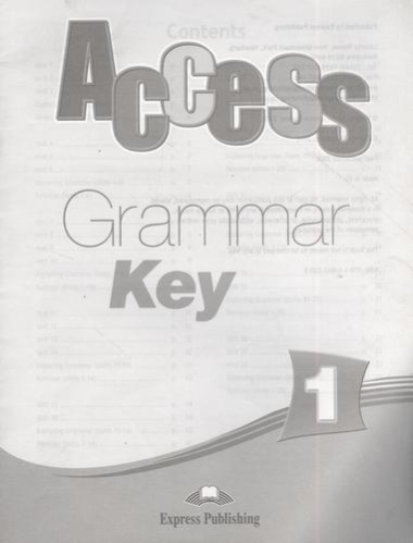 Access 1. Grammar Book Key. Ответы к сборнику по грамматике.
